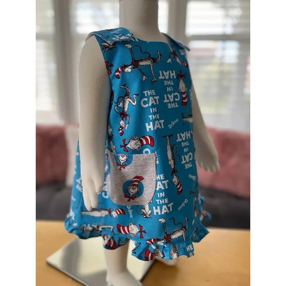 👗 2PIECE SET Handmade Dr. Seuss Baby Dress | Size 2T | Bloomers Included  👗